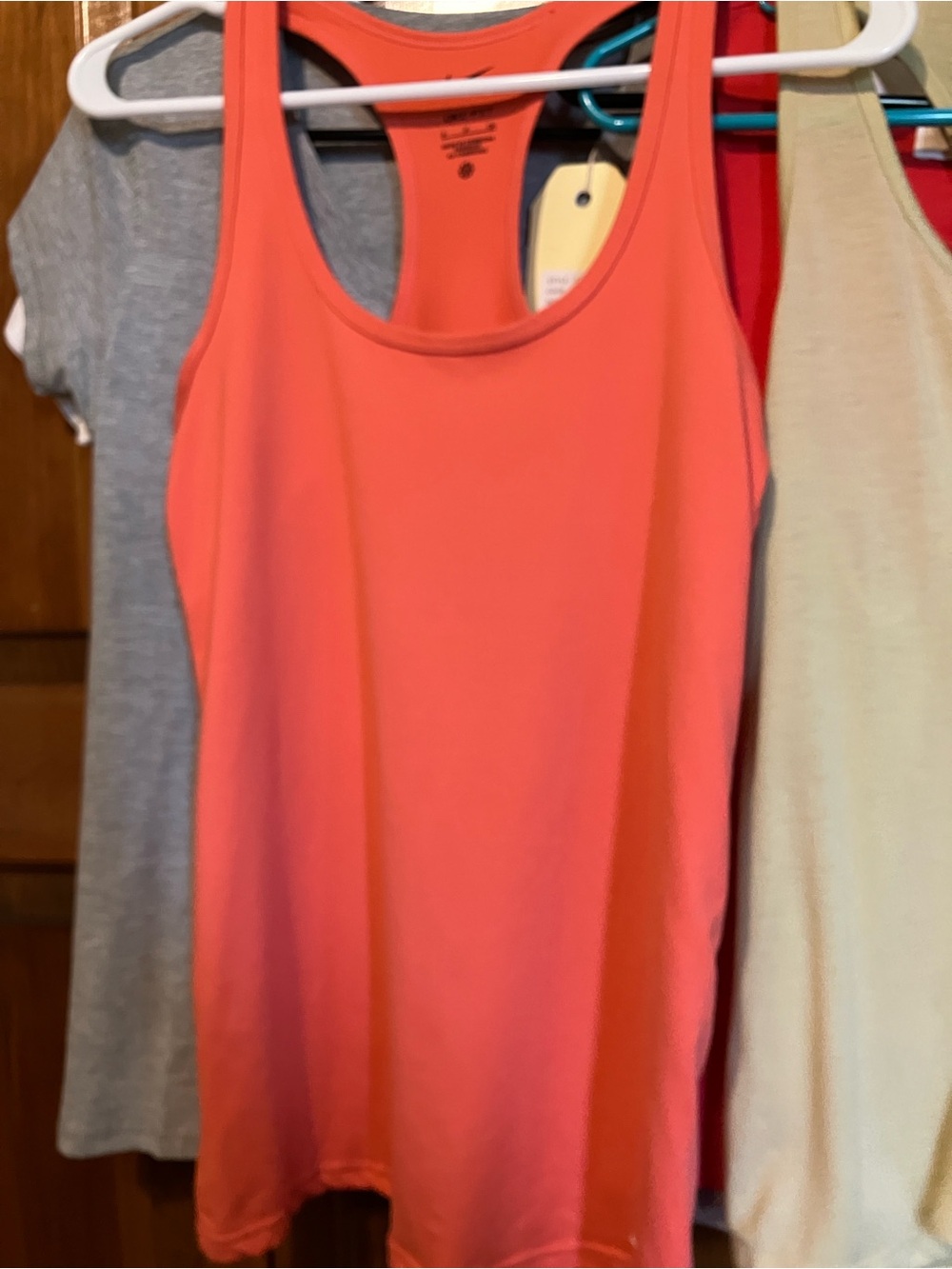 Nike Racerback Tank Tops & White and Gray Tees plus a set of clips w/ each one - Picture 5 of 16